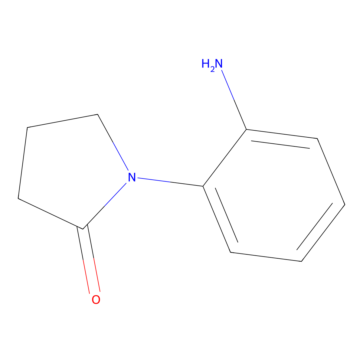 1-(2-Aminophenyl)pyrrolidin-2-one molecular structure, CAS 14453-65-7