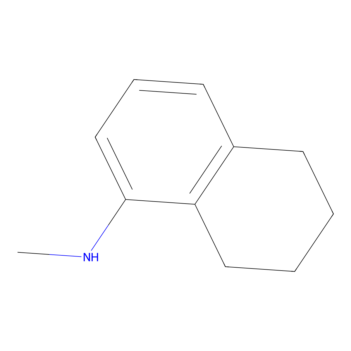 N-methyl-5,6,7,8-tetrahydronaphthalen-1-amine molecular structure, CAS 14453-70-4