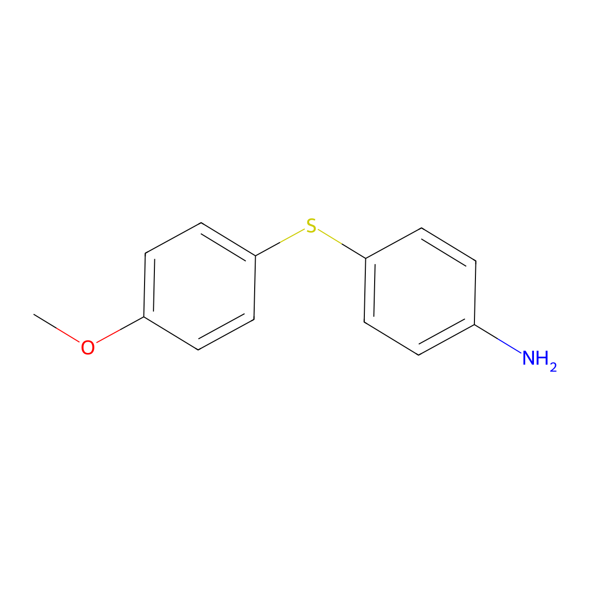 4-[(4-Methoxyphenyl)sulfanyl]aniline molecular structure, CAS 14453-85-1