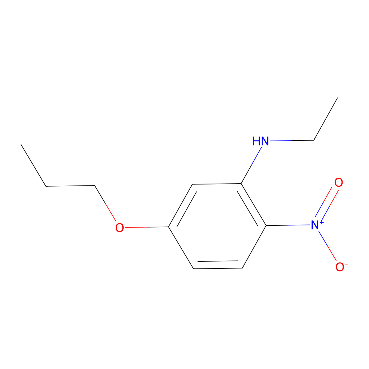 N-Ethyl-2-nitro-5-propoxyaniline molecular structure, CAS 1445322-48-4