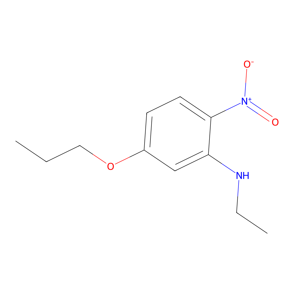 N-Ethyl-2-nitro-5-propoxyaniline molecular structure, CAS 1445322-48-4