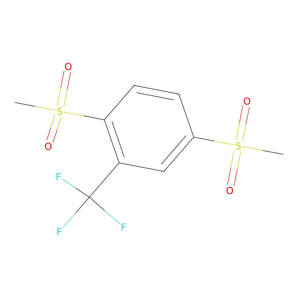 1,4-Dimethanesulfonyl-2-(trifluoromethyl)benzene molecular structure, CAS 1445322-52-0