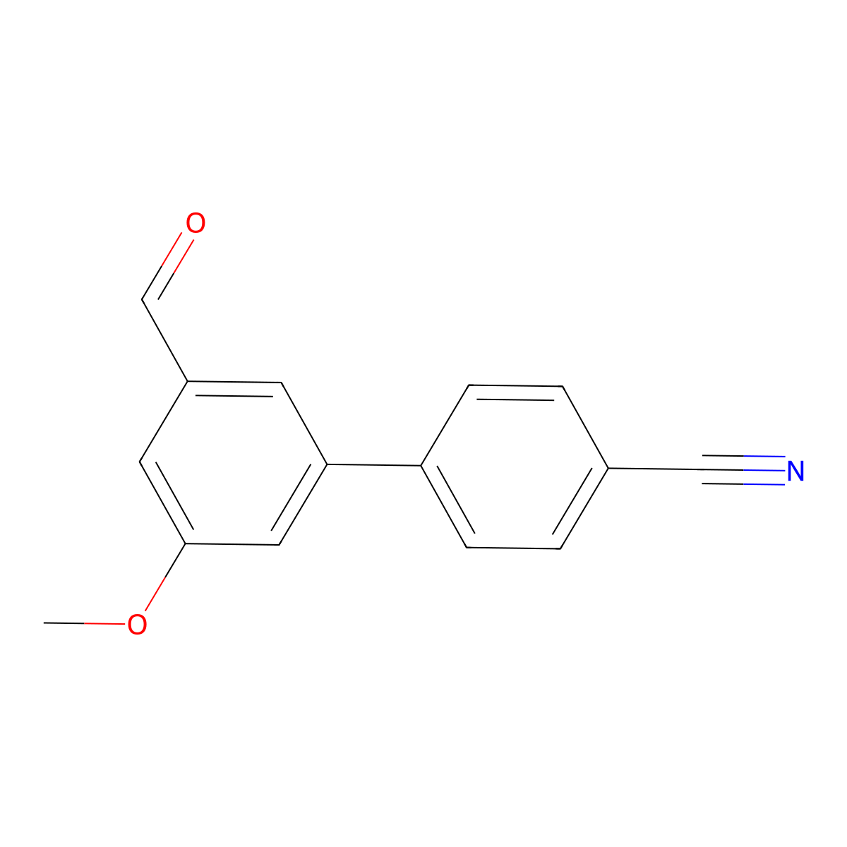 4-(3-Formyl-5-methoxyphenyl)benzonitrile molecular structure, CAS 1445322-53-1