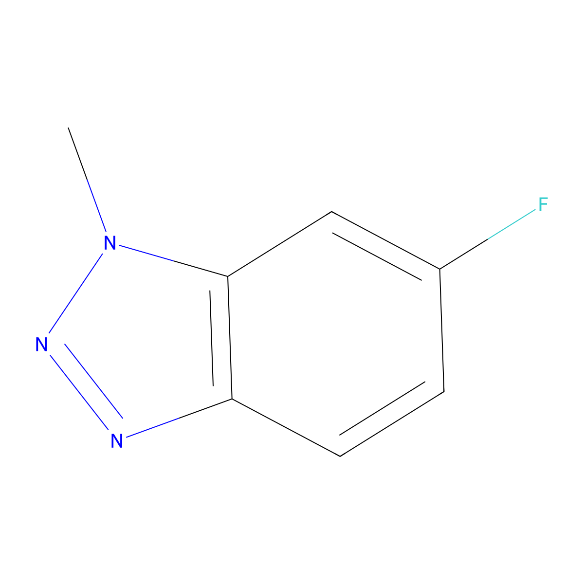 6-Fluoro-1-methyl-1,2,3-benzotriazole molecular structure, CAS 1445322-54-2