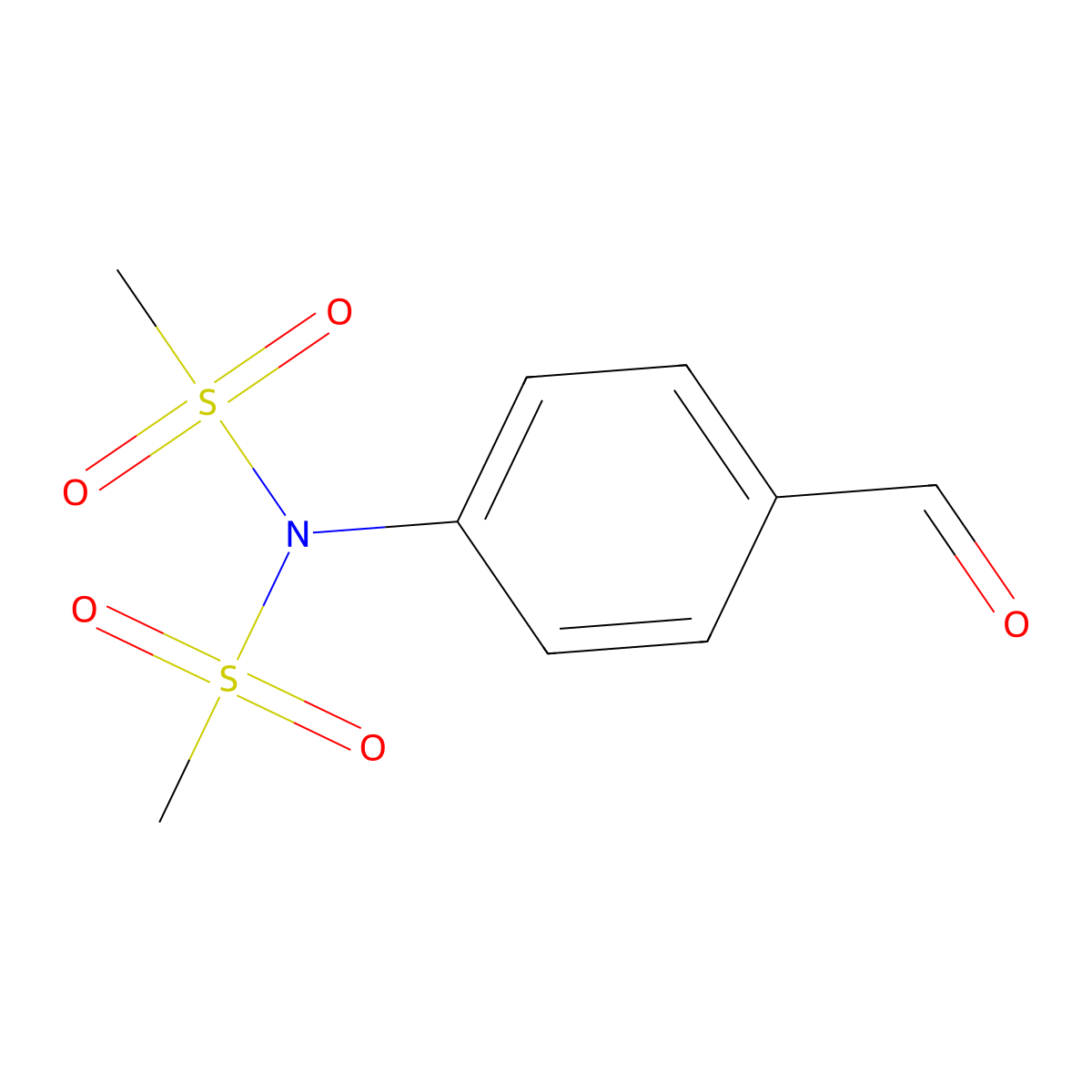 N-(4-Formylphenyl)-N-methanesulfonylmethanesulfonamide molecular structure, CAS 1445322-57-5