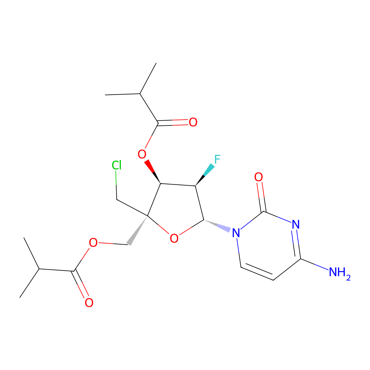 Lumicitabine molecular structure, CAS 1445385-02-3