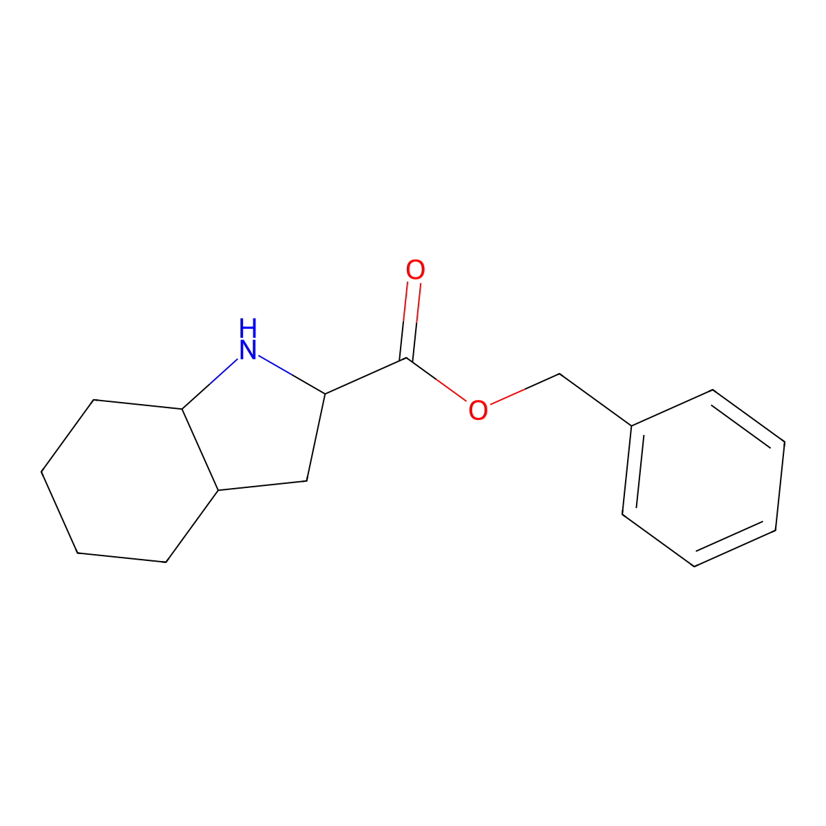 (2S,3aR,7aS)-Benzyl octahydro-1H-indole-2-carboxylate molecular structure, CAS 144540-71-6