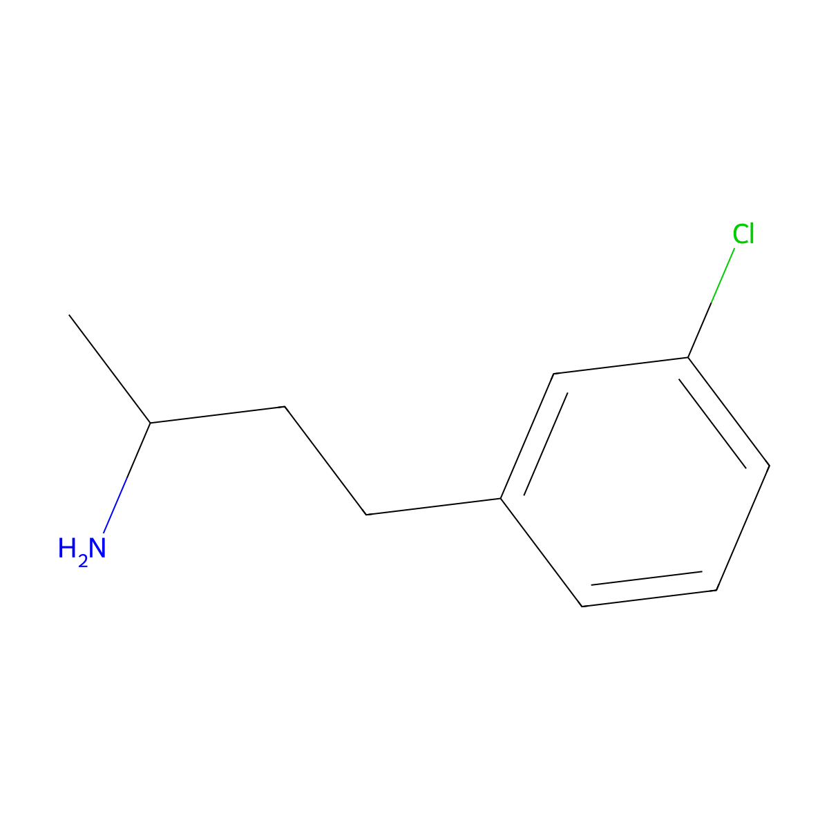 4-(3-Chlorophenyl)butan-2-amine molecular structure, CAS 144552-23-8