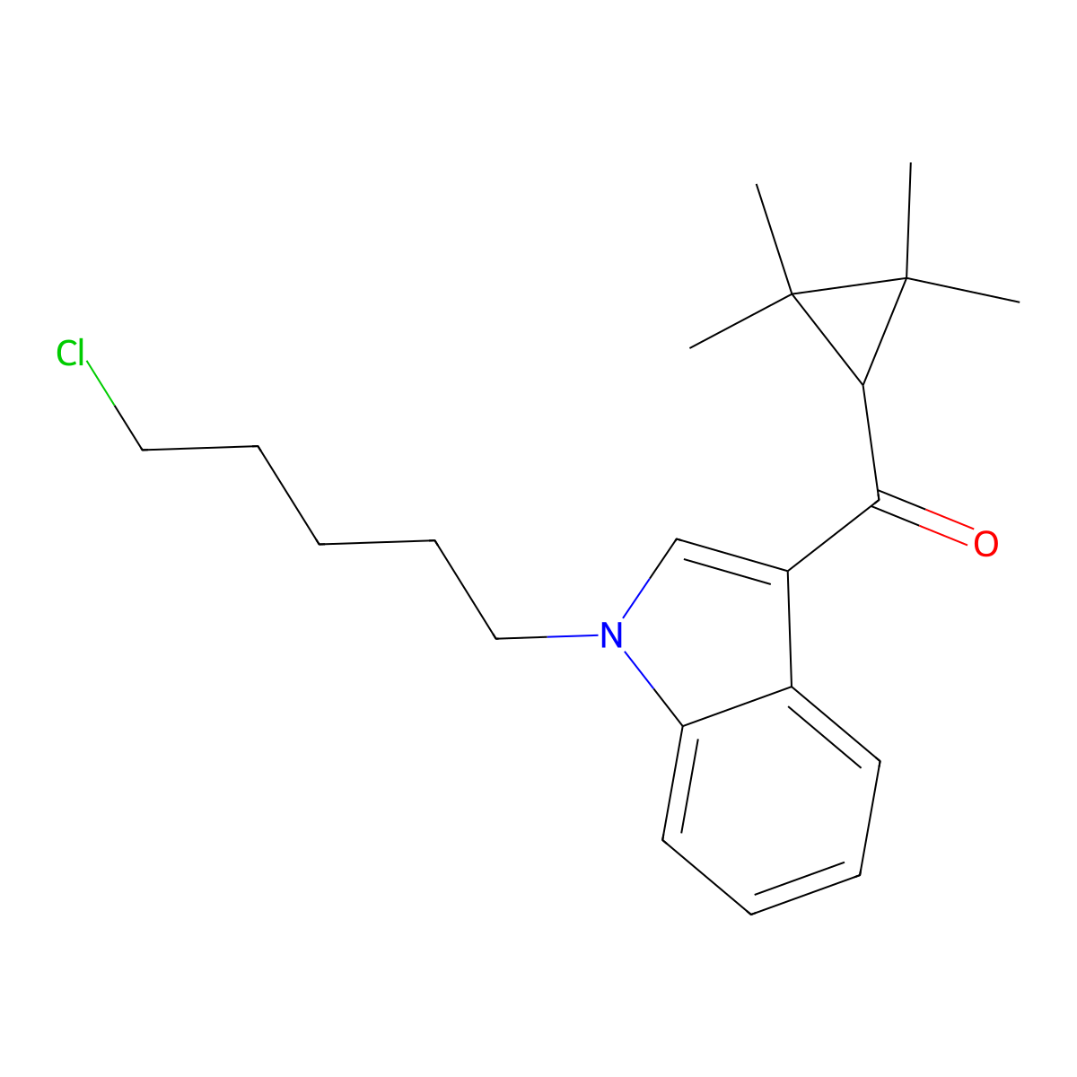 UR-144 N-(5-chloropentyl) analog molecular structure, CAS 1445577-42-3