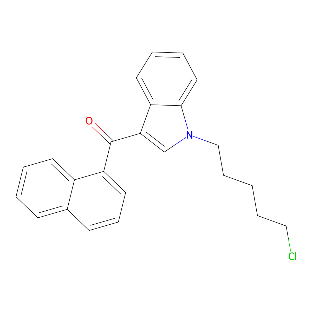 1-(5-Chloropentyl)-3-(1-naphthoyl)indole molecular structure, CAS 1445578-56-2