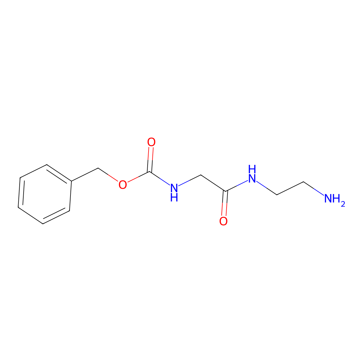 Benzyl2-(2-aminoethylamino)-2-oxoethylcarbamate molecular structure, CAS 1445578-57-3