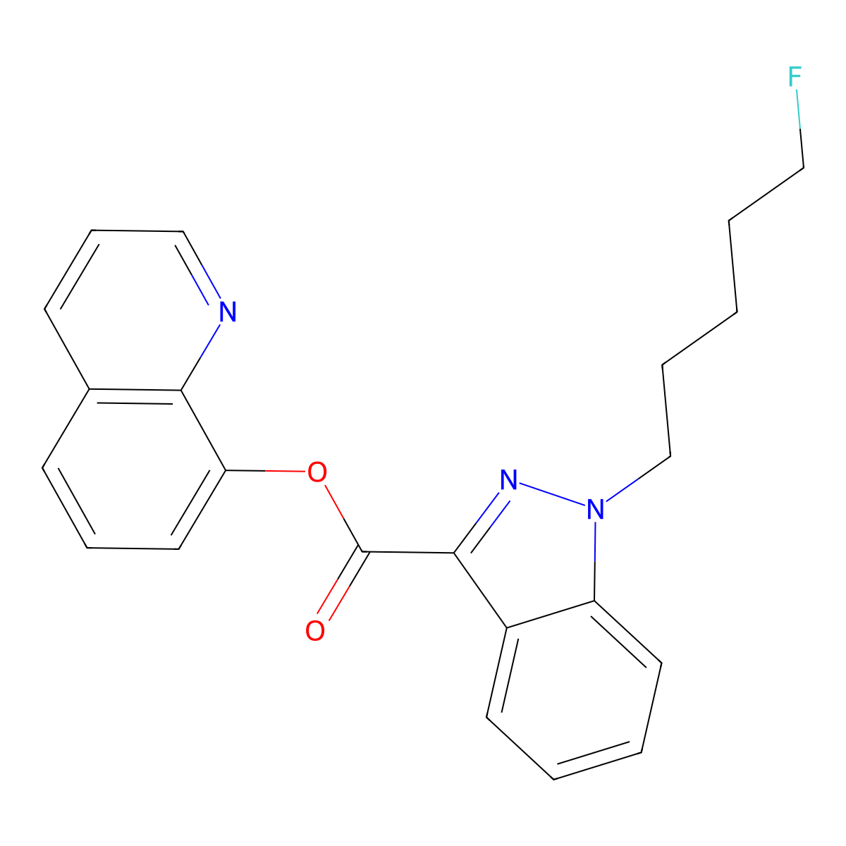 5-Fluoro-NPB-22 molecular structure, CAS 1445579-79-2