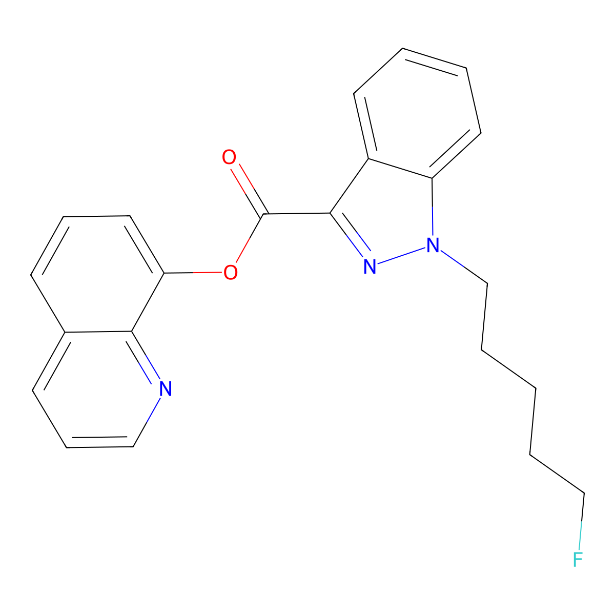 5-Fluoro-NPB-22 molecular structure, CAS 1445579-79-2