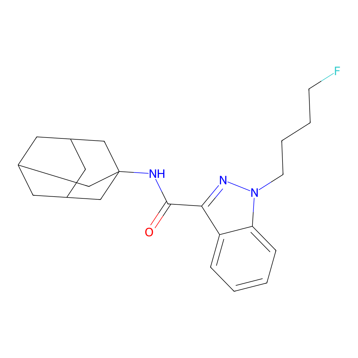 4F-Abinaca molecular structure, CAS 1445580-39-1
