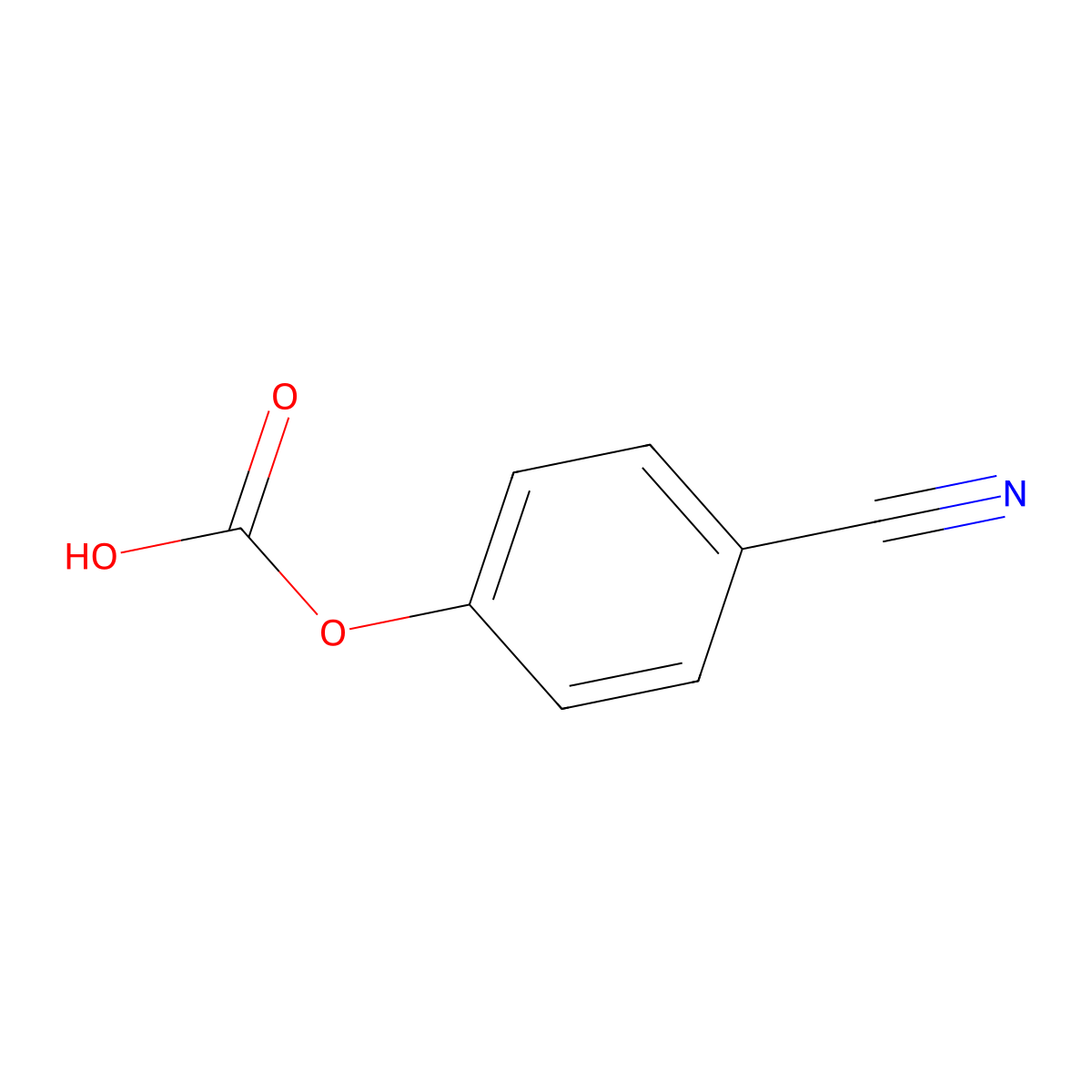 4-Cyanophenyl hydrogen carbonate molecular structure, CAS 1445584-06-4