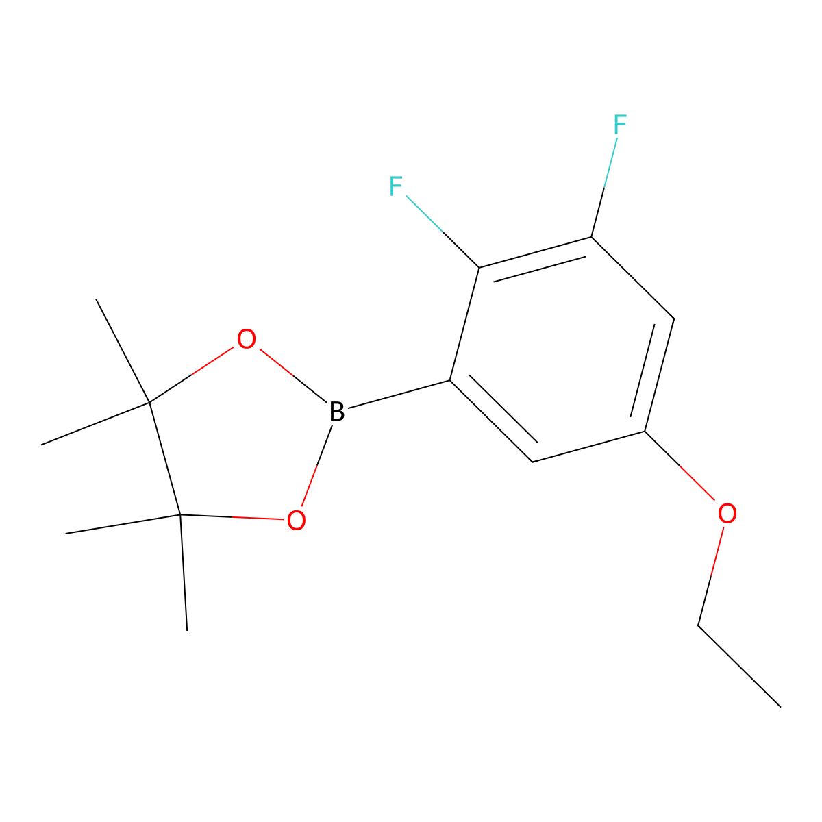 2-(5-Ethoxy-2,3-difluorophenyl)-4,4,5,5-tetramethyl-1,3,2-dioxaborolane molecular structure, CAS 1445601-61-5