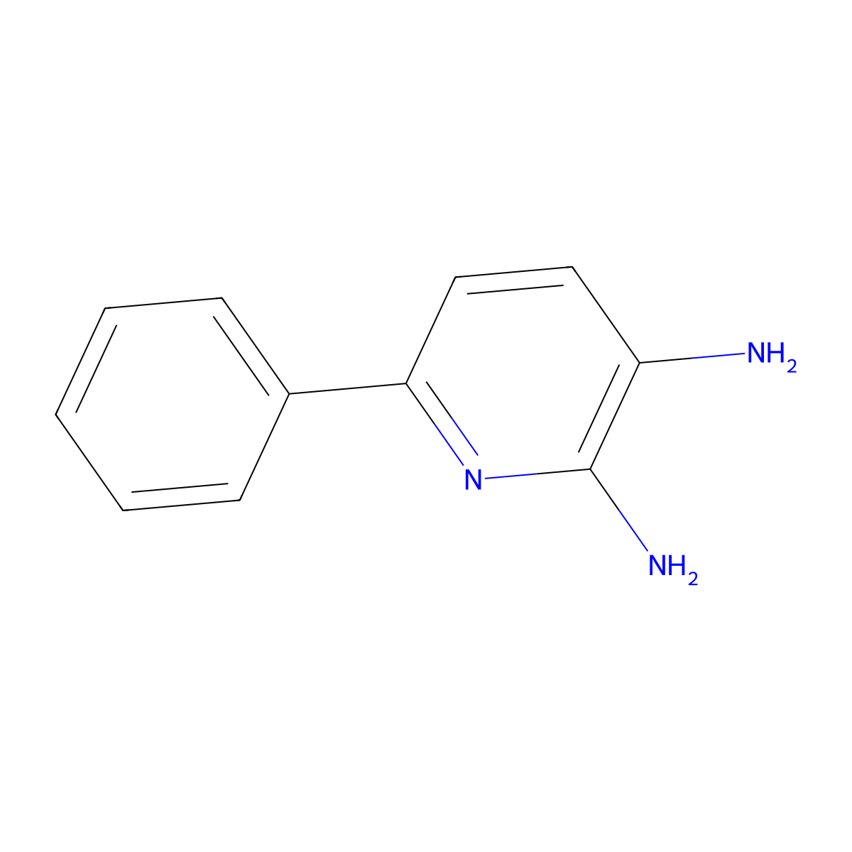 6-Phenylpyridine-2,3-diamine molecular structure, CAS 144563-51-9