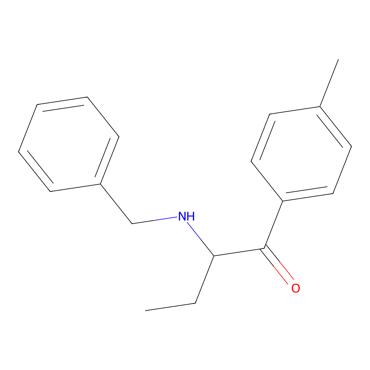 N-Benzyl-4-methylbuphedrone molecular structure, CAS 1445751-39-2
