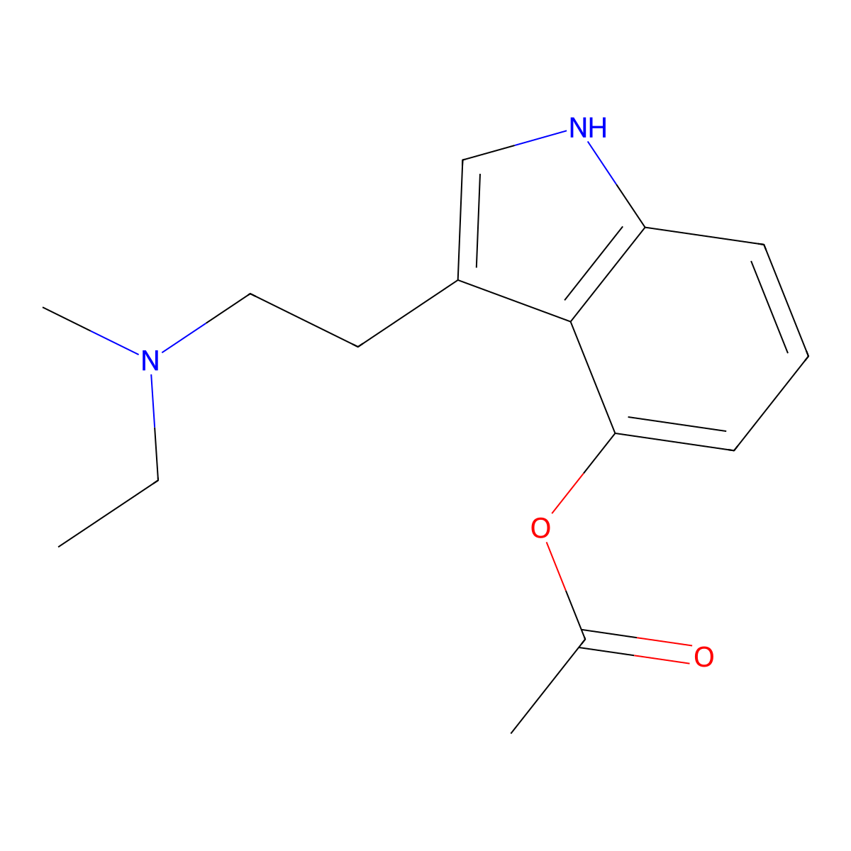 4-Acetoxyethylmethyltryptamine molecular structure, CAS 1445751-40-5