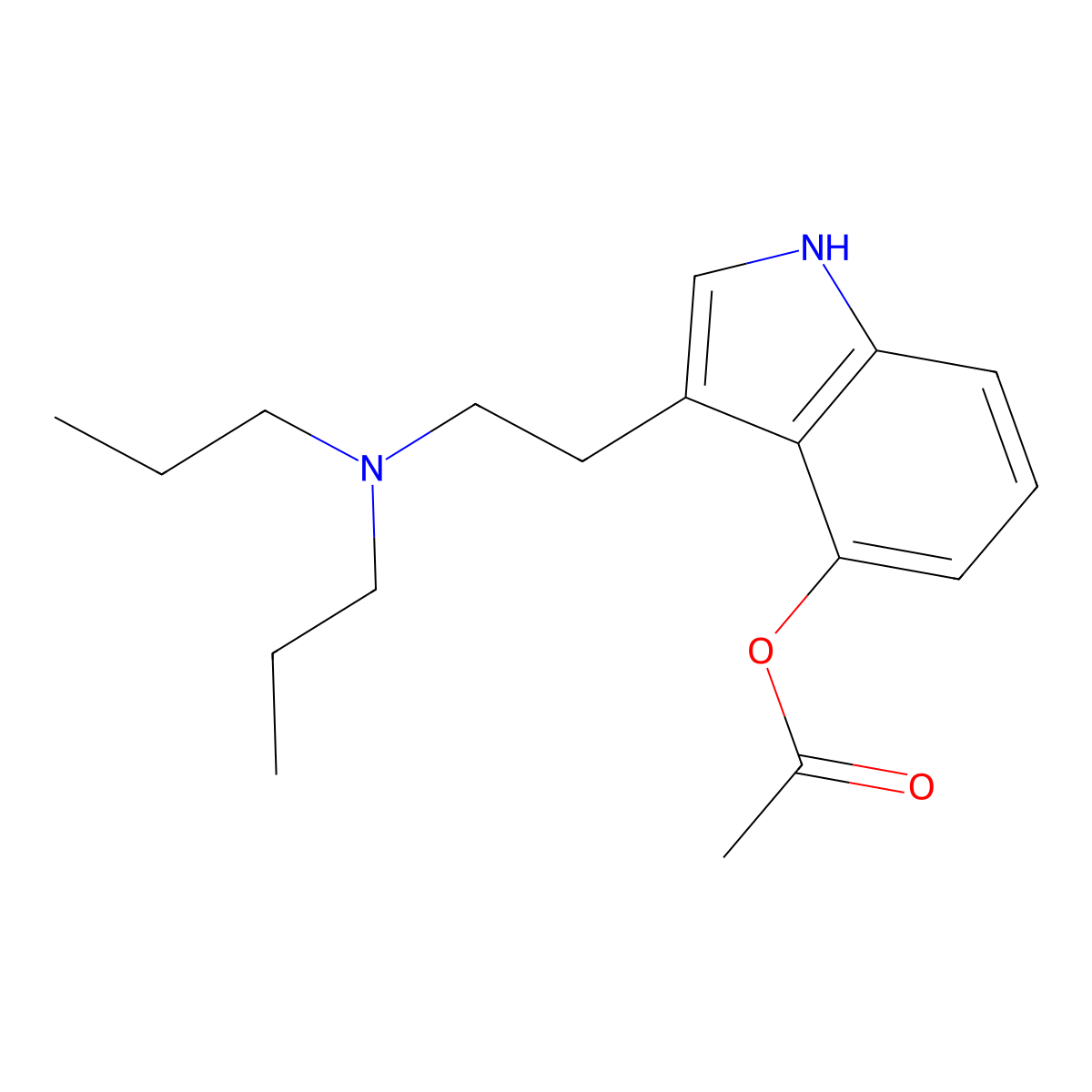 4-Acetoxydipropyltryptamine molecular structure, CAS 1445751-75-6