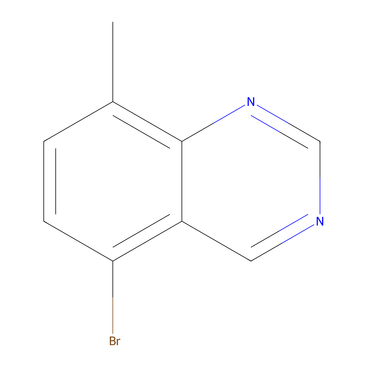 5-Bromo-8-methylquinazoline molecular structure, CAS 1445781-41-8