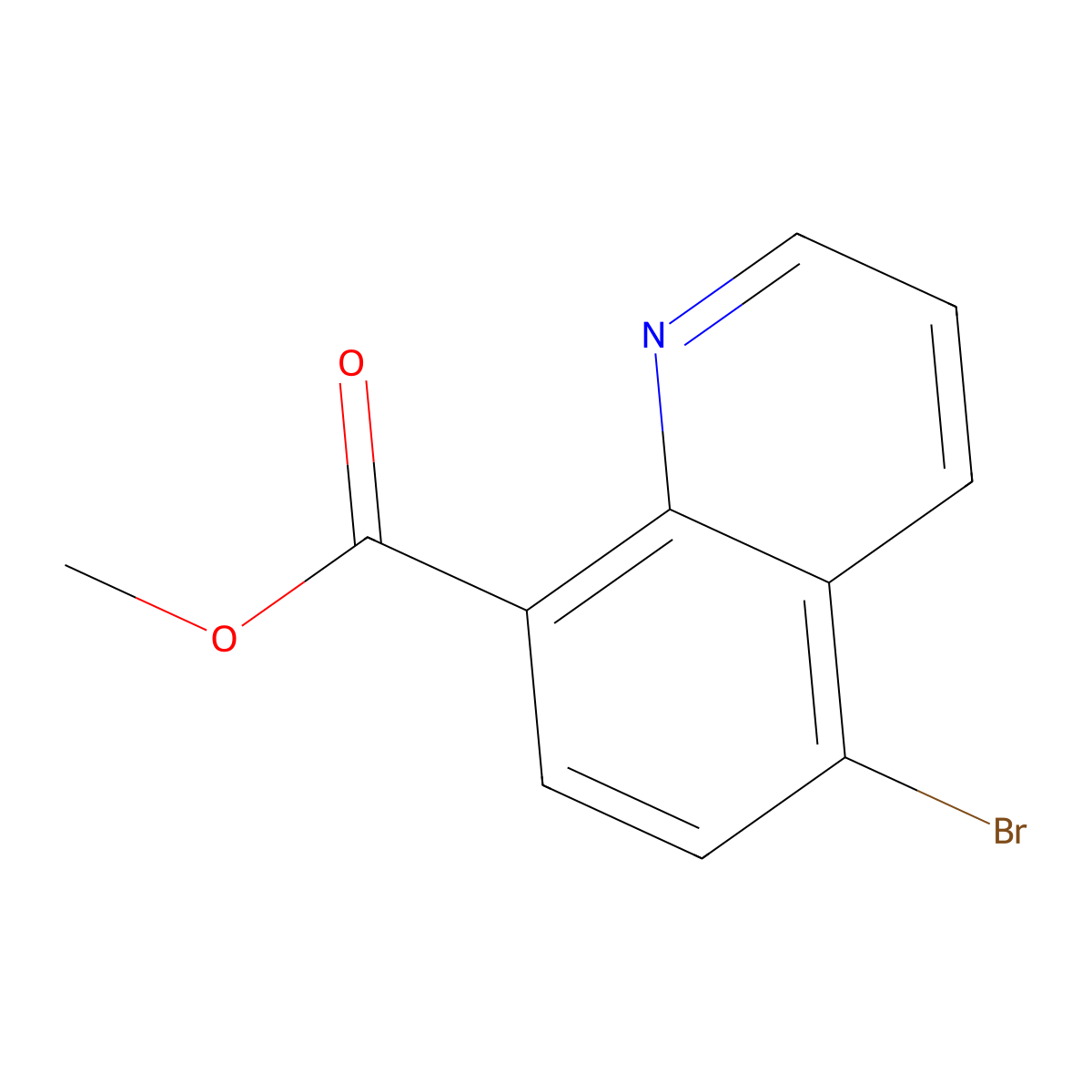 Methyl 5-bromoquinoline-8-carboxylate molecular structure, CAS 1445781-45-2