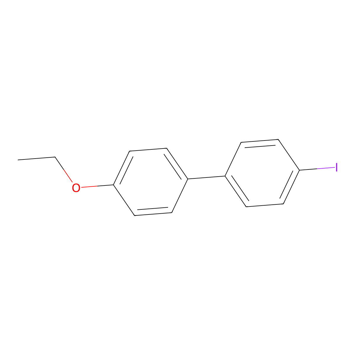 4-Ethoxy-4'-iodo-1,1'-biphenyl molecular structure, CAS 144579-78-2