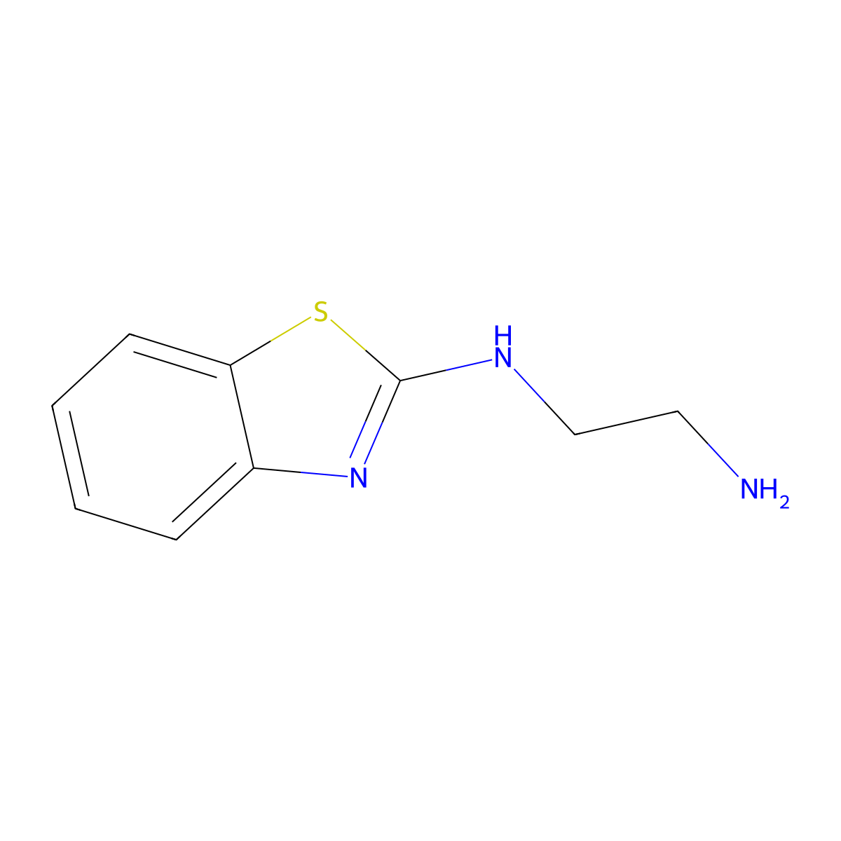N1-(benzo[d]thiazol-2-yl)ethane-1,2-diamine molecular structure, CAS 144580-67-6