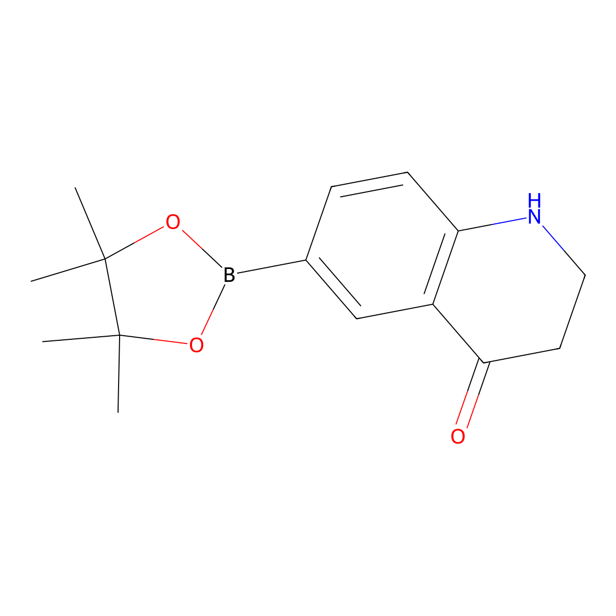 6-(4,4,5,5-Tetramethyl-1,3,2-dioxaborolan-2-yl)-2,3-dihydroquinolin-4(1H)-one molecular structure, CAS 1445800-21-4