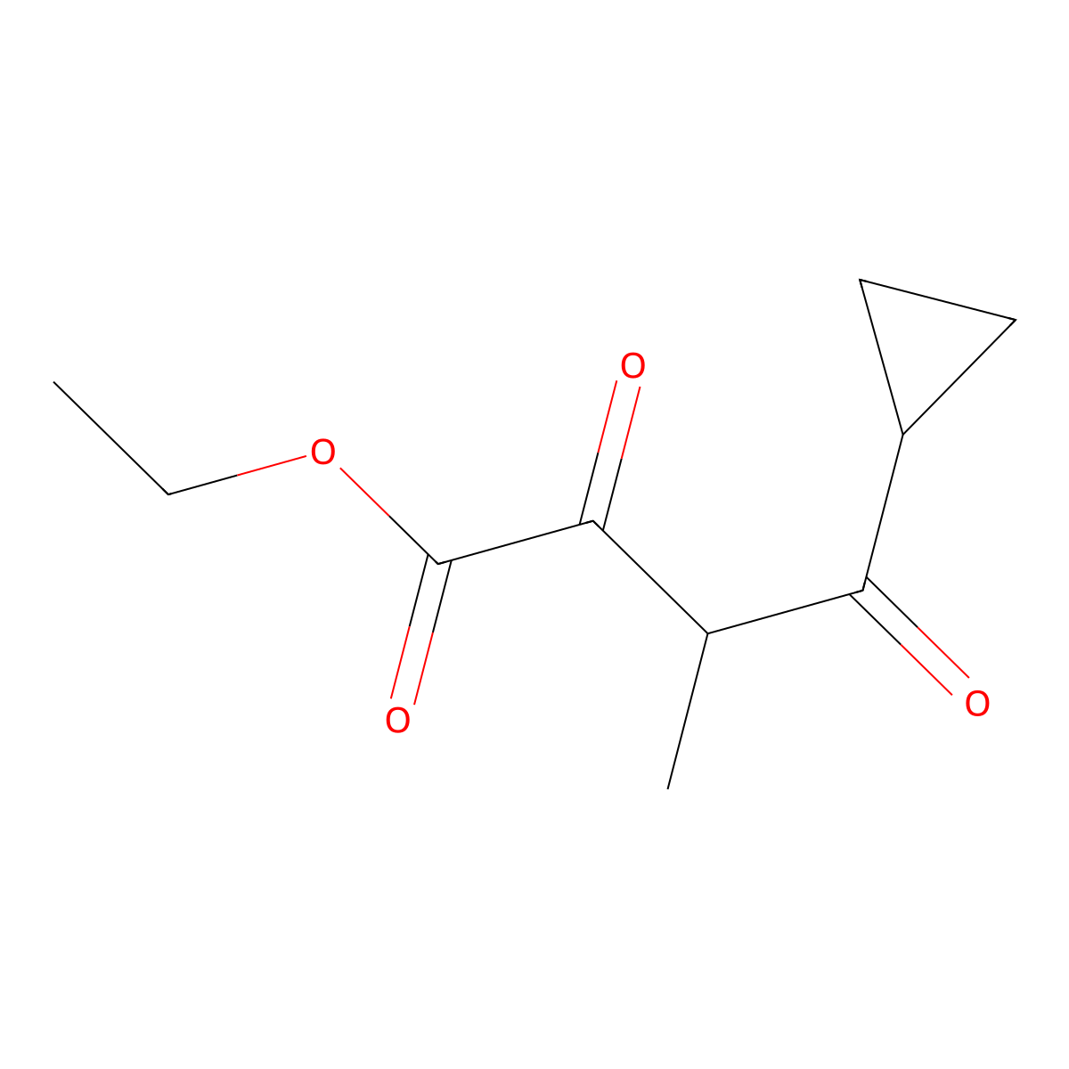 Ethyl 4-cyclopropyl-3-methyl-2,4-dioxobutanoate molecular structure, CAS 1445831-49-1