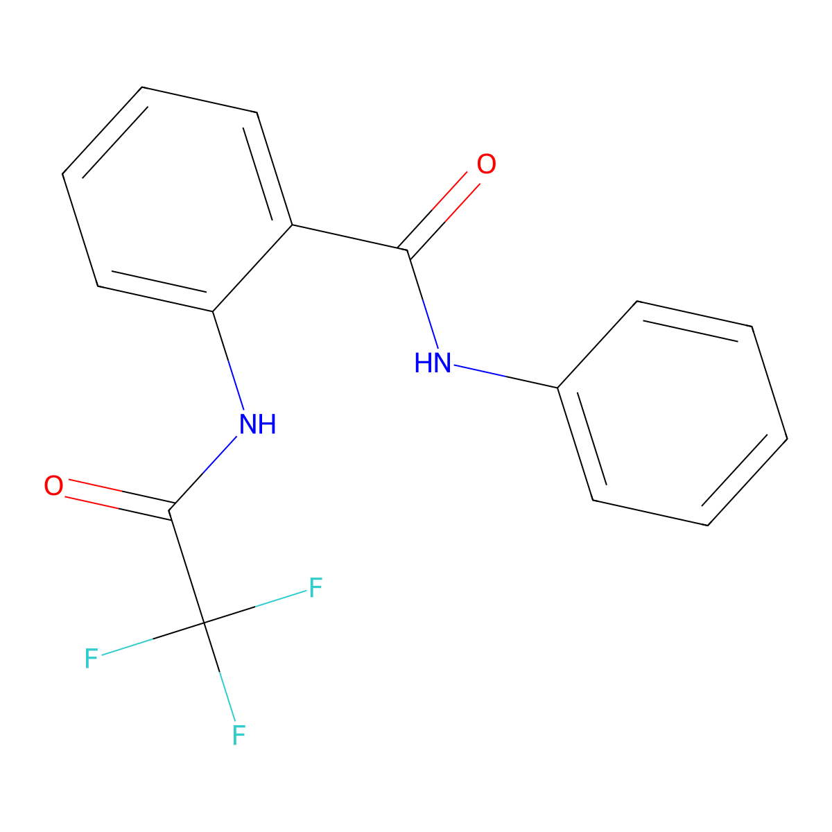 N-phenyl-2-[(trifluoroacetyl)amino]benzamide molecular structure, CAS 144584-15-6