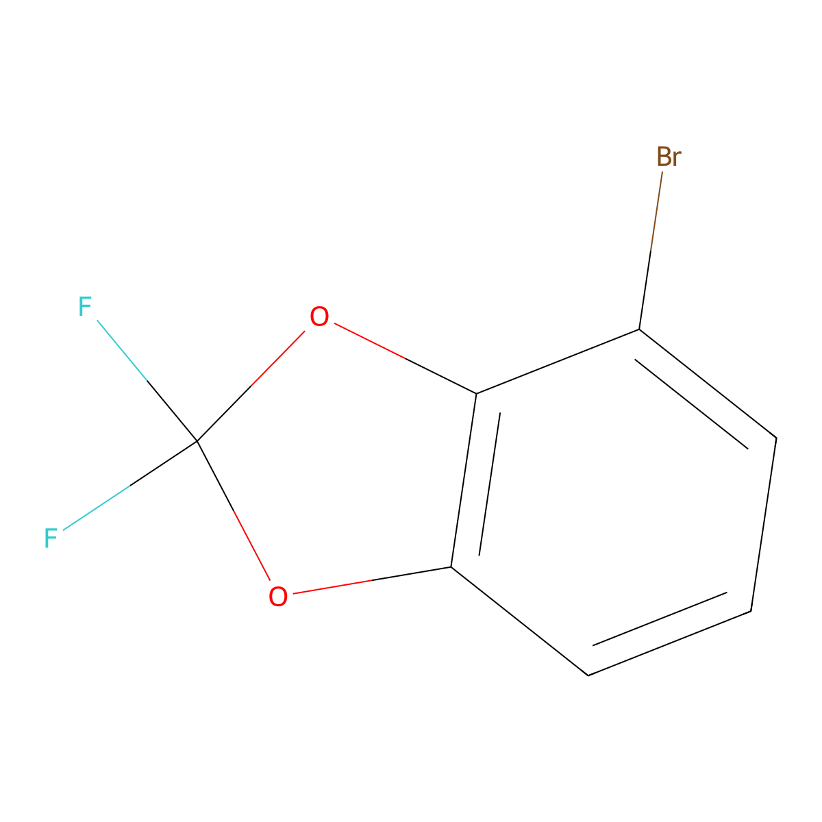 4-Bromo-2,2-difluoro-1,3-benzodioxole molecular structure, CAS 144584-66-7