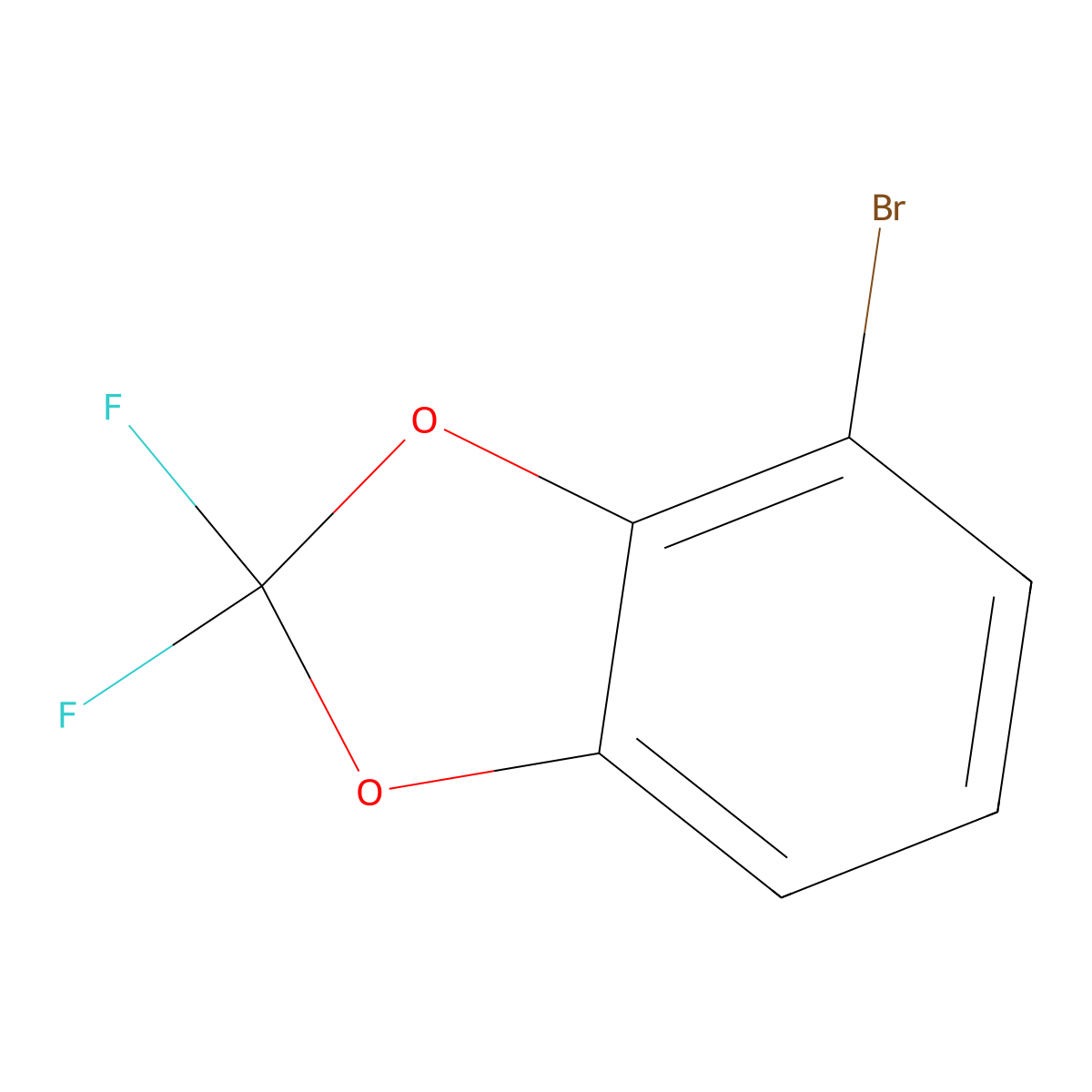 4-Bromo-2,2-difluoro-1,3-benzodioxole molecular structure, CAS 144584-66-7