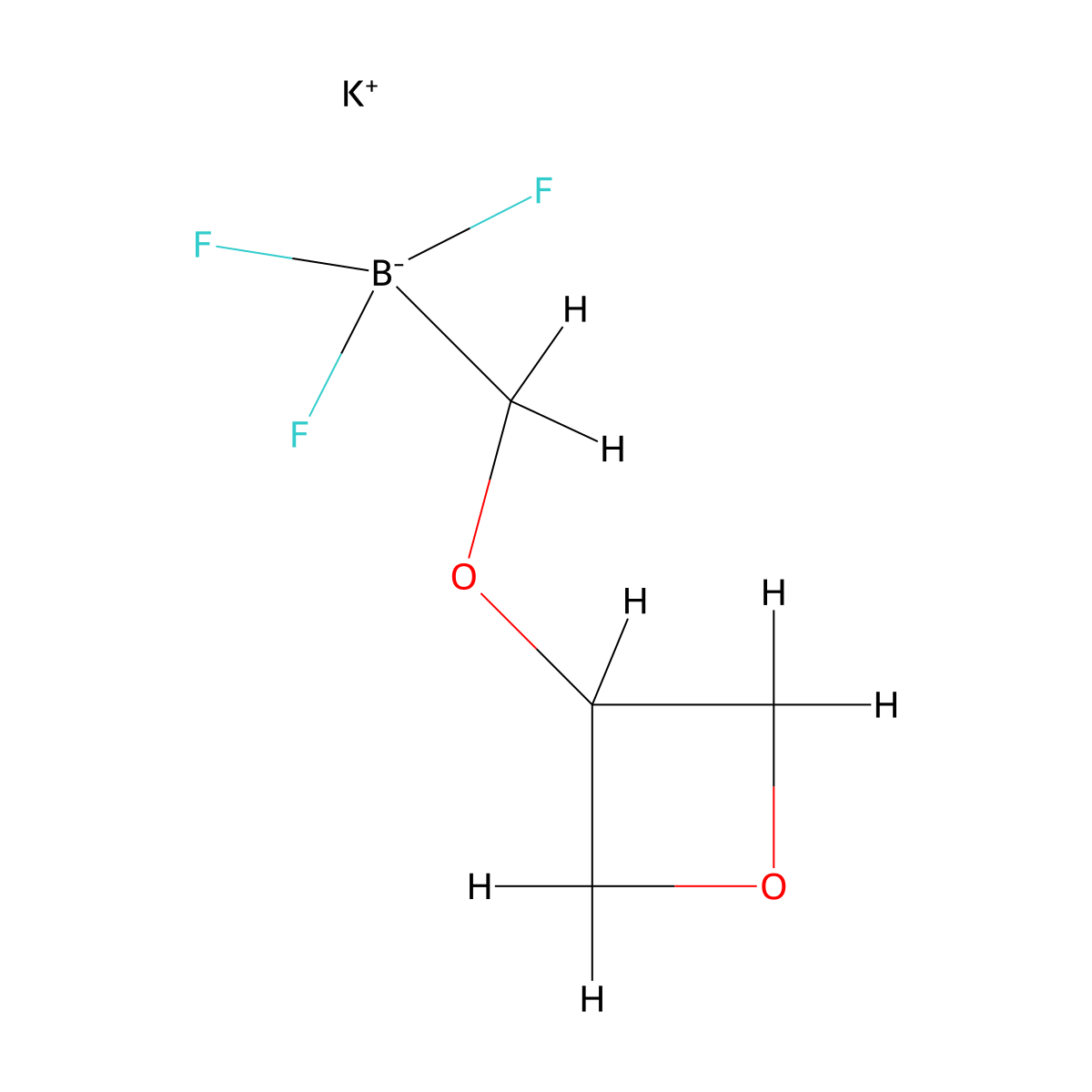 Potassium trifluoro((oxetan-3-yloxy)methyl)boranuide molecular structure, CAS 1445847-97-1