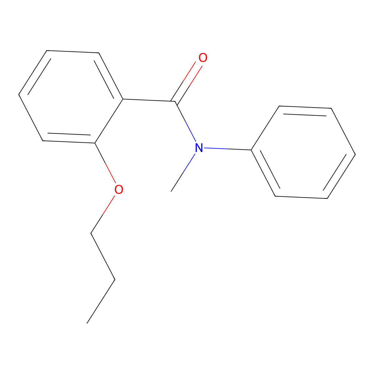 N-methyl-N-phenyl-2-propoxybenzamide molecular structure, CAS 1445850-42-9