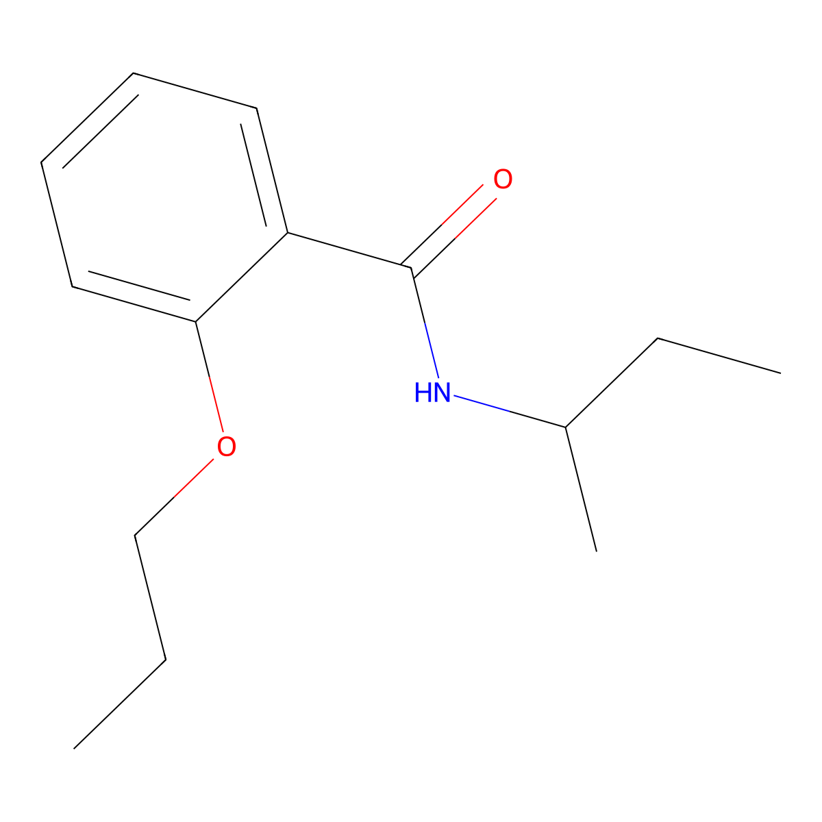 N-(sec-butyl)-2-propoxybenzamide molecular structure, CAS 1445850-43-0