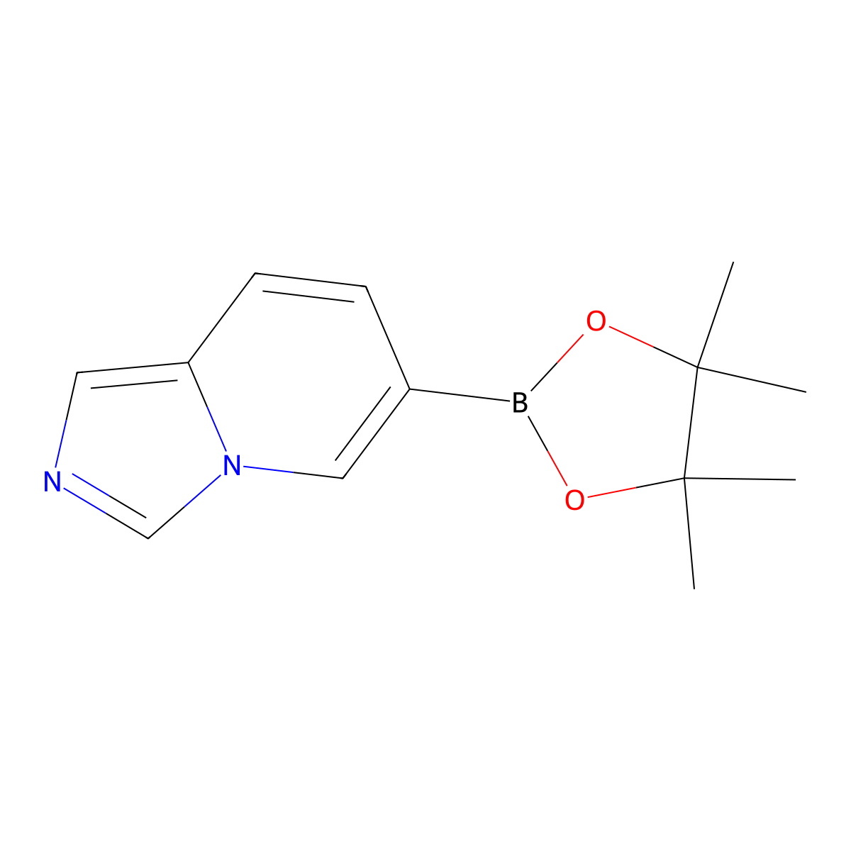 6-(Tetramethyl-1,3,2-dioxaborolan-2-yl)imidazo[1,5-a]pyridine molecular structure, CAS 1445860-57-0