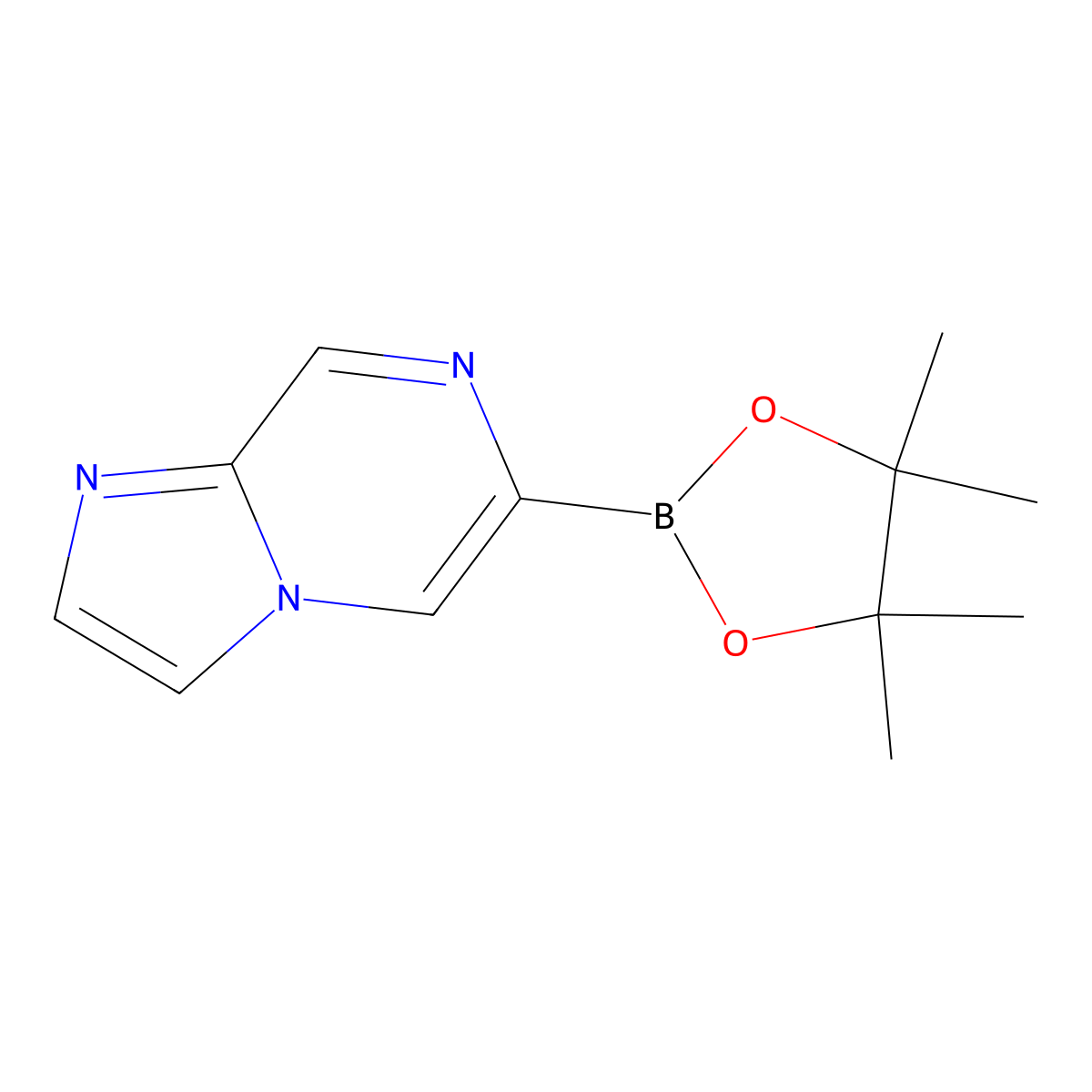 6-(4,4,5,5-Tetramethyl-1,3,2-dioxaborolan-2-YL)imidazo[1,2-A]pyrazine molecular structure, CAS 1445860-58-1