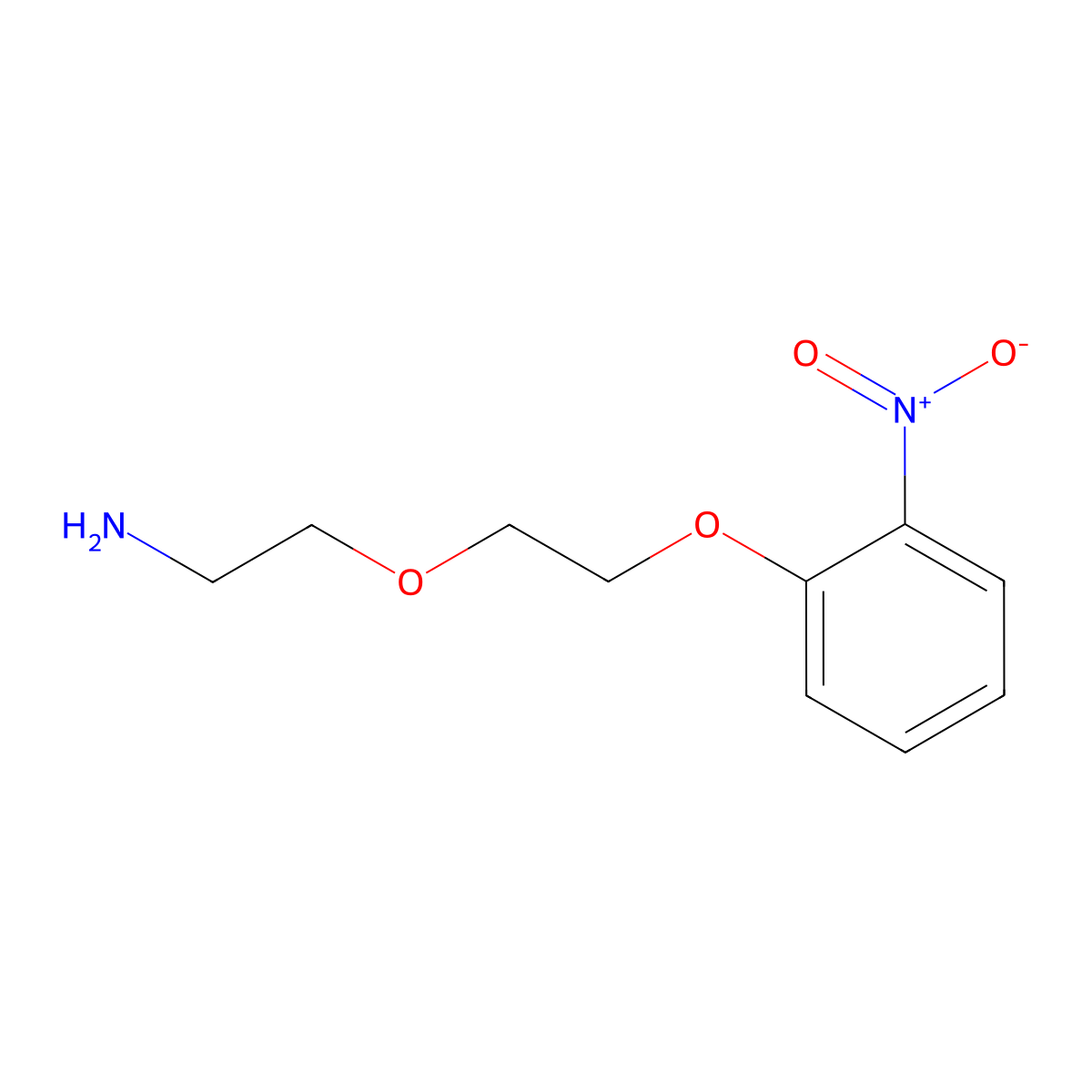 2-[2-(2-Nitrophenoxy)ethoxy]ethan-1-amine molecular structure, CAS 144587-71-3