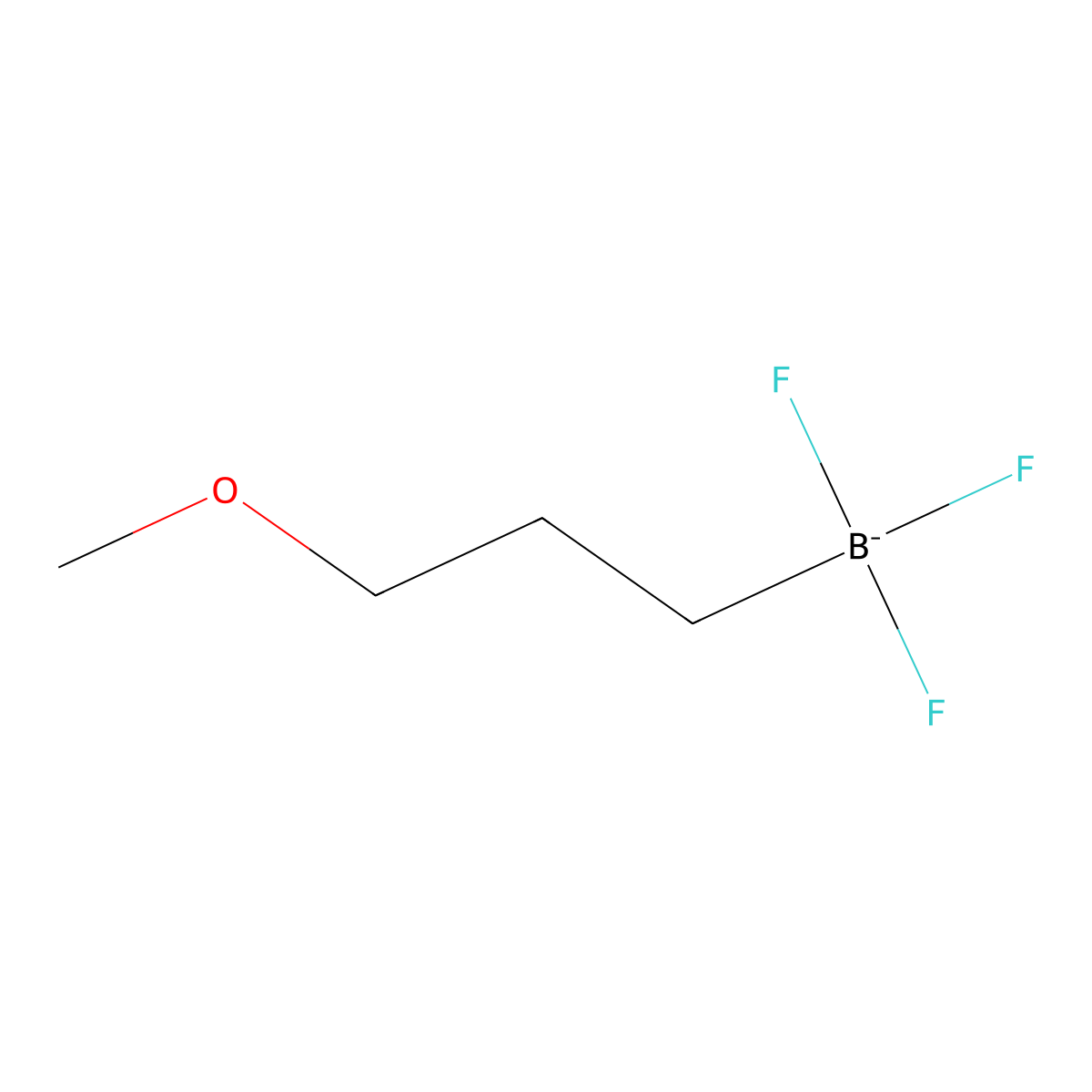 Trifluoro(3-methoxypropyl)borate molecular structure, CAS 1445947-65-8