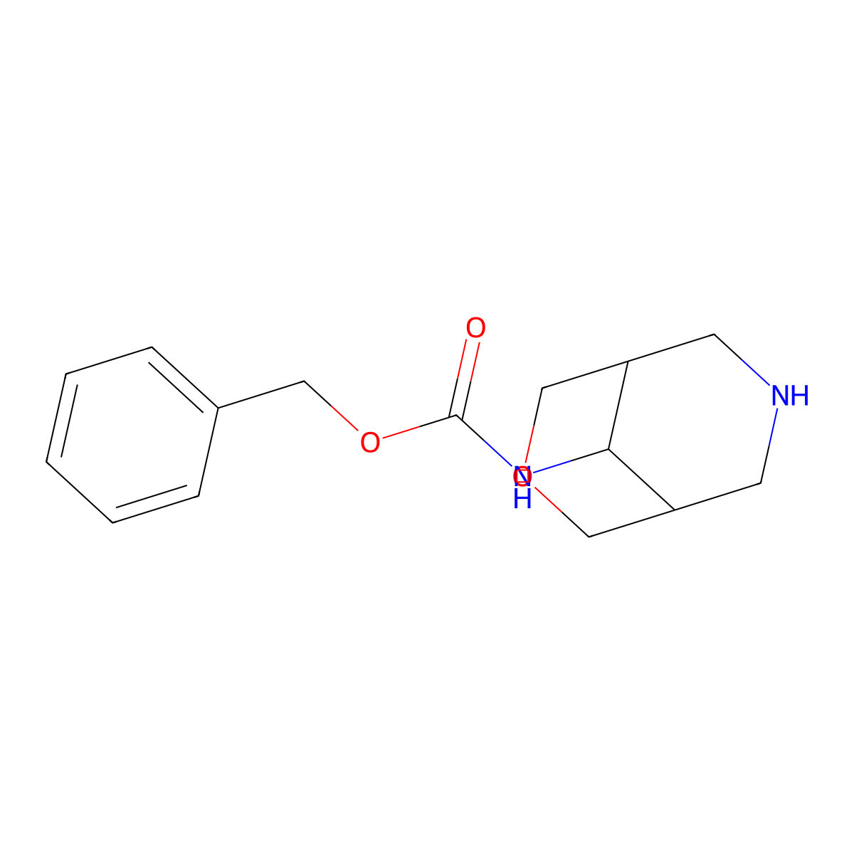 Benzyl 3-oxa-7-azabicyclo[3.3.1]nonan-9-ylcarbamate molecular structure, CAS 1445951-45-0