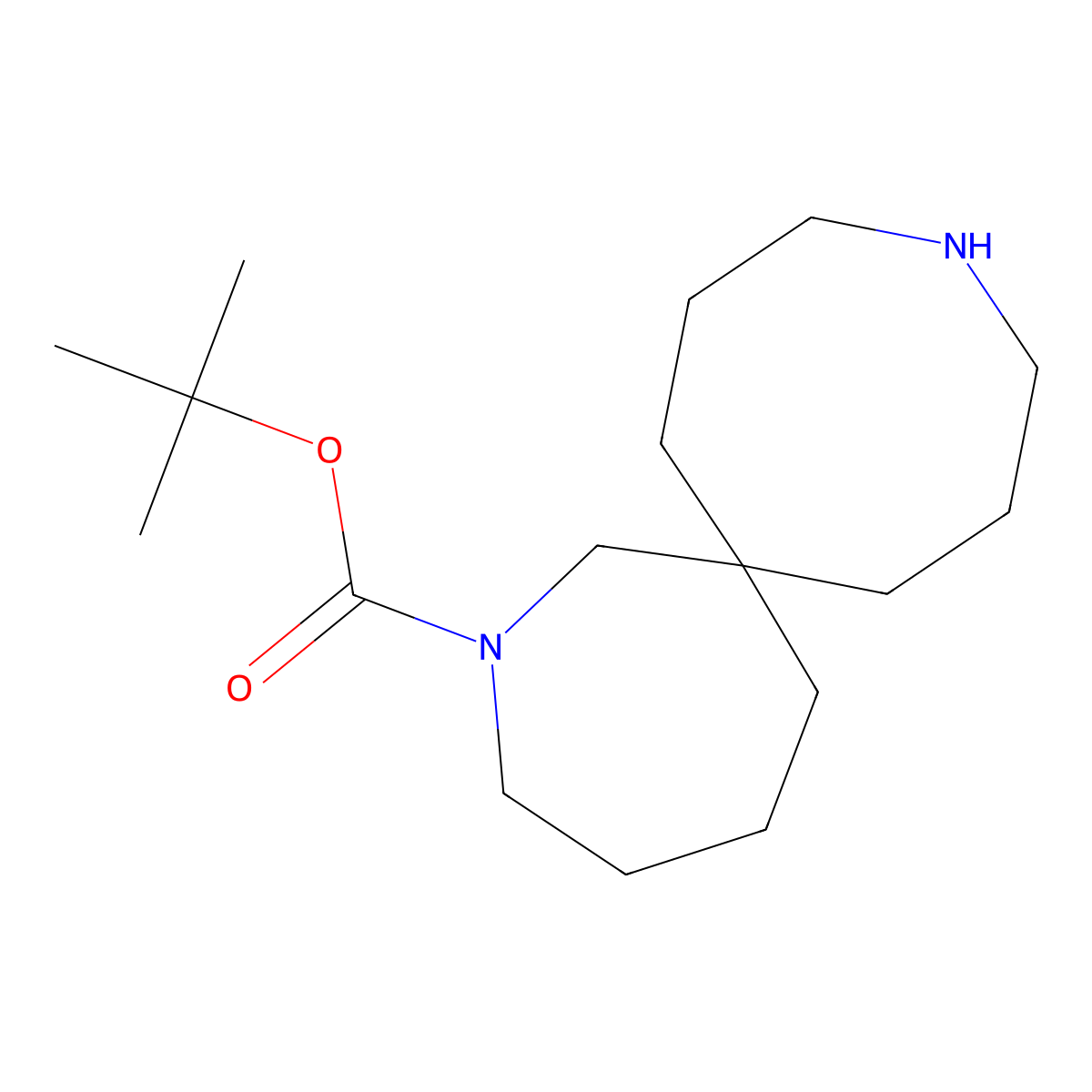Tert-Butyl 2,11-Diazaspiro[6.7]Tetradecane-2-Carboxylate molecular structure, CAS 1445951-48-3