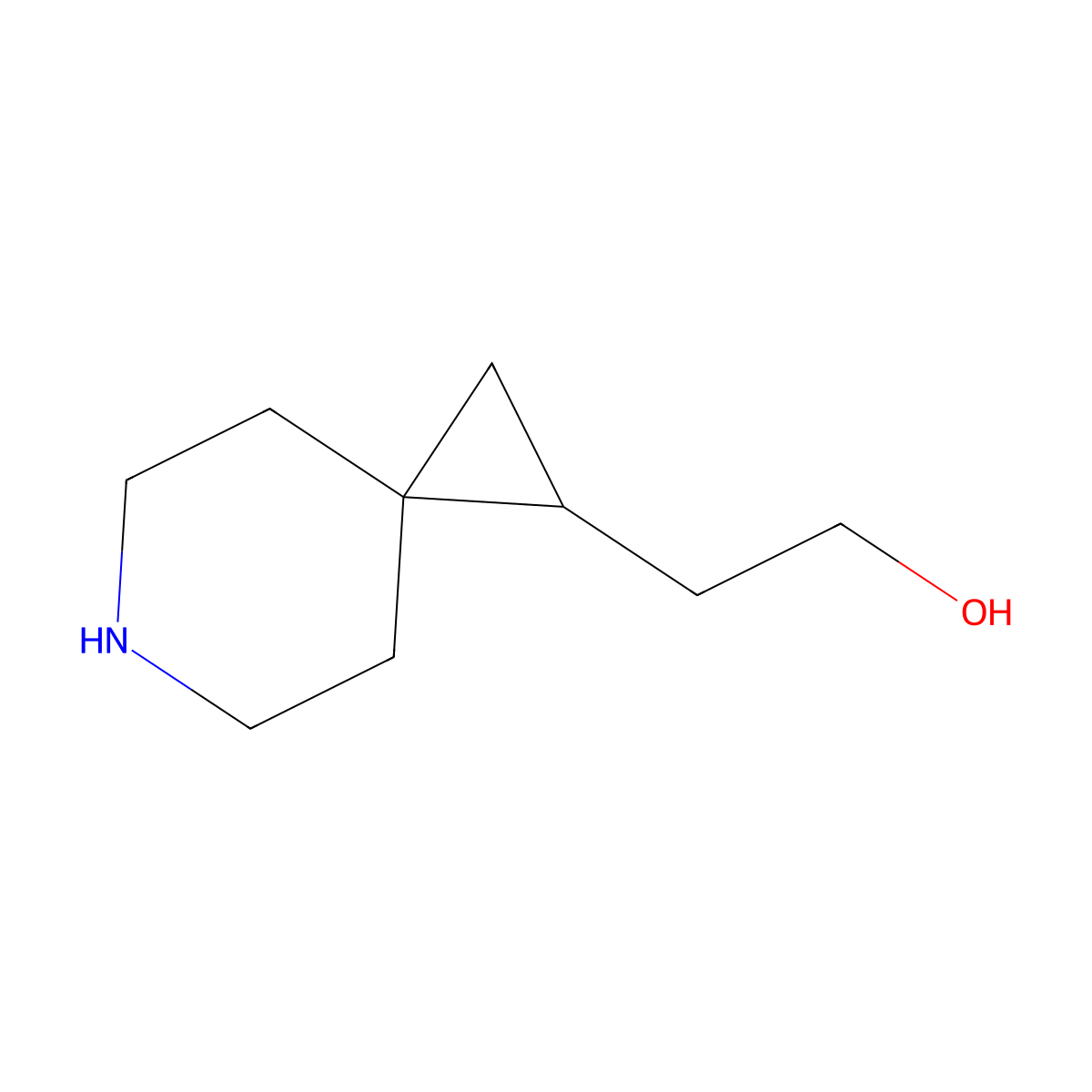 2-(6-Azaspiro[2.5]octan-1-yl)ethan-1-ol molecular structure, CAS 1445951-66-5