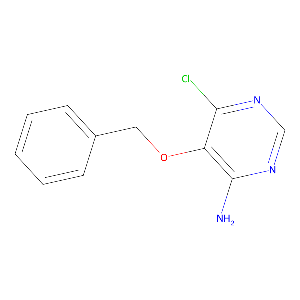 5-(Benzyloxy)-6-chloropyrimidin-4-amine molecular structure, CAS 1445971-98-1