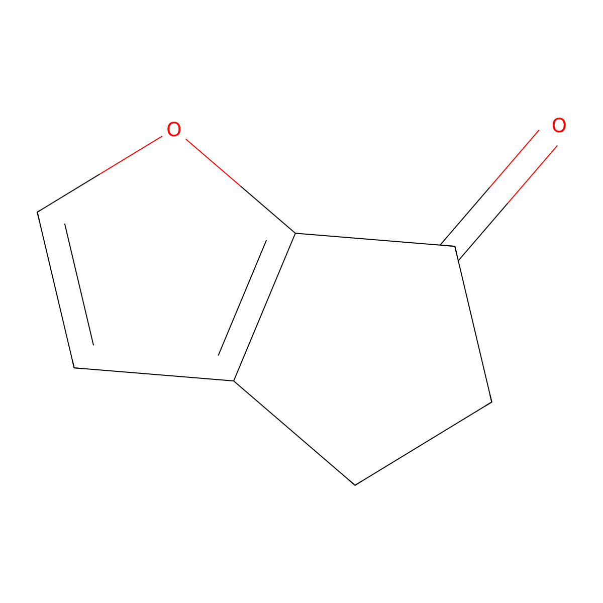 4,5-Dihydro-6H-cyclopenta[b]furan-6-one molecular structure, CAS 1445980-43-7
