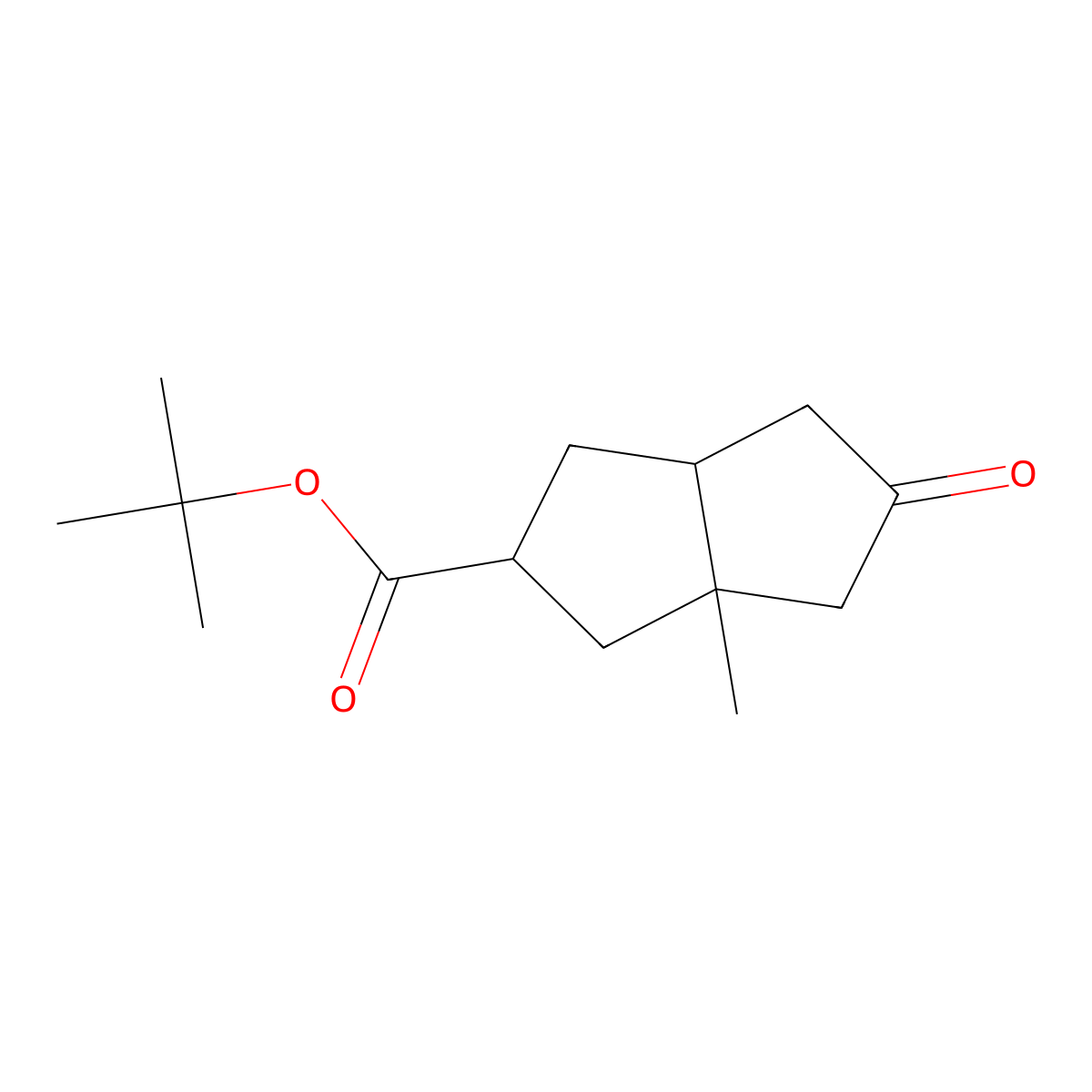 rel-tert-butyl (3aS,6aR)-3a-methyl-5-oxo-octahydropentalene-2-carboxylate molecular structure, CAS 1445988-27-1