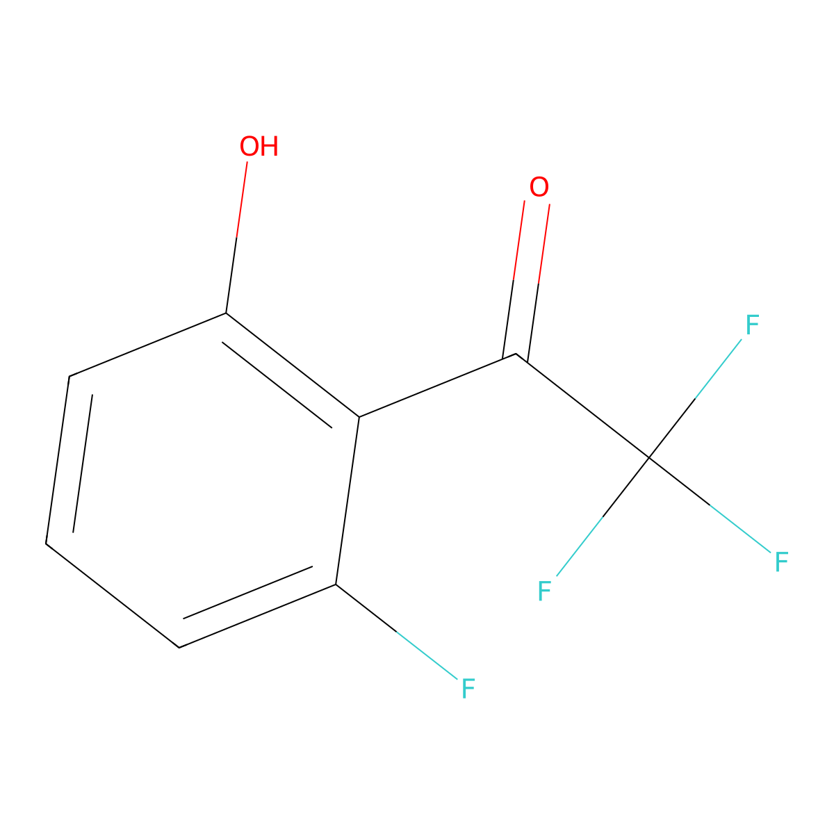 2'-Hydroxy-2,2,2,6'-tetrafluoroacetophenone molecular structure, CAS 1445995-75-4