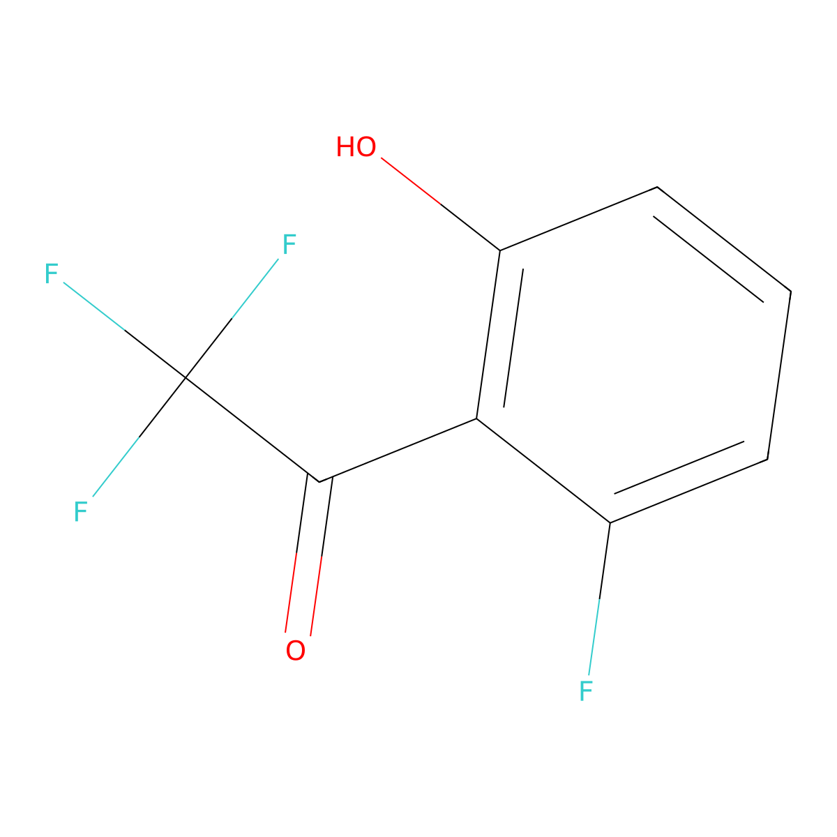 2'-Hydroxy-2,2,2,6'-tetrafluoroacetophenone molecular structure, CAS 1445995-75-4