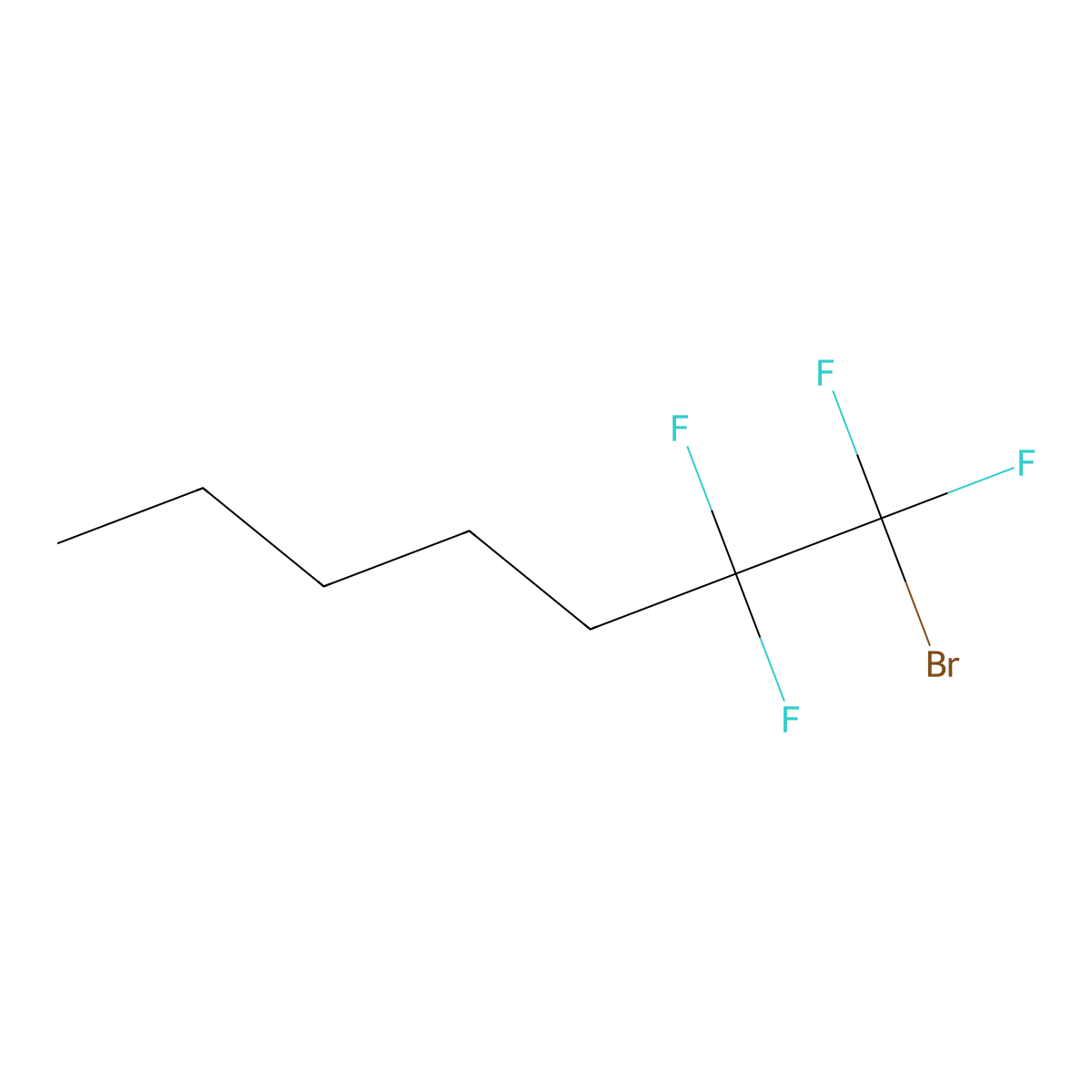 1-Bromo-1,1,2,2-tetrafluoroheptane molecular structure, CAS 1445995-85-6