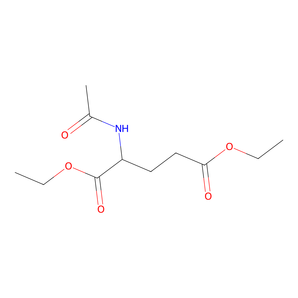 (S)-Diethyl 2-acetamidopentanedioate molecular structure, CAS 1446-19-1
